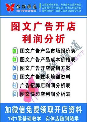 开小型广告图文店，能赚钱吗？